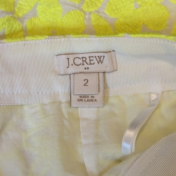 J Crew Mini Skirt Yellow - Picture 6 of 6